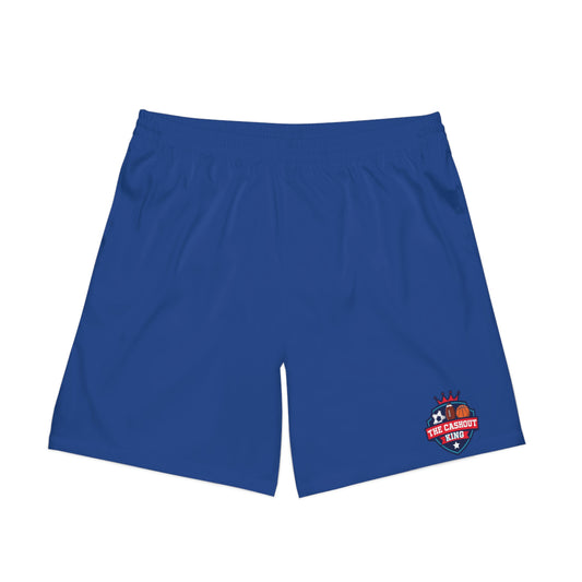 Blue Men's Elastic Beach Shorts
