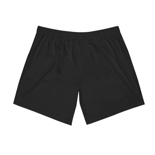 Black Men's Elastic Beach Shorts